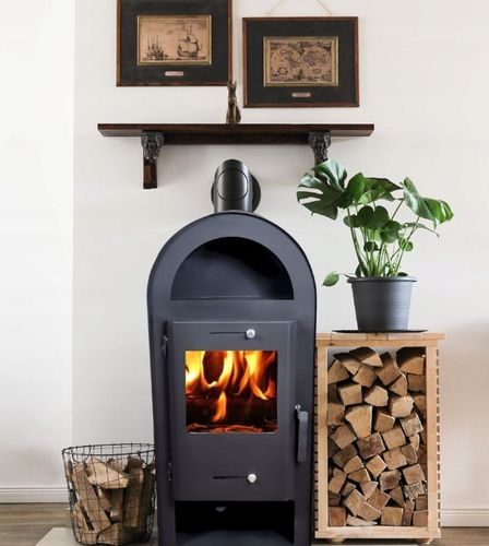 PIEC KOZA KOMINEK WOLNOSTOJĄCY STALOWY HESTIA + AKCESORIA KOMINKOWE na Arena.pl