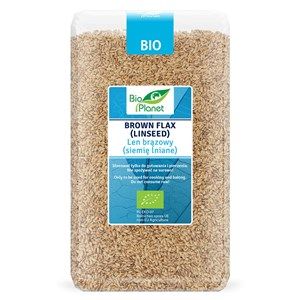 LEN BRĄZOWY SIEMIĘ LNIANE BIO 1 kg BIO PLANET na Arena.pl