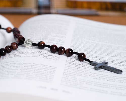 Różaniec z kamieni bawole oko RT-29 na Arena.pl