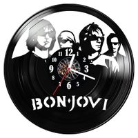 Zegar ścienny z płyty winylowej Bon Jovi 786.14