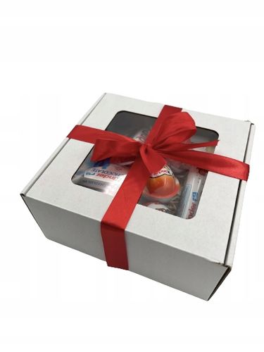 ZESTAW PREZENTOWY SŁODYCZE DUŻY CZEKOLADA KINDER IMIENINY URODZINY KOMUNIA na Arena.pl