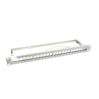 Patch panel 19" LogiLink NK4041 24 x keystone, 1U, ekranowany, szary