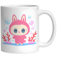 Kubek Ceramiczny BUBU Laleczka Różowa Urocza Prezent Maskotka 330ml