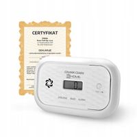 Czujnik czadu Tlenku węgla Detektor CO Bezprzewodowy bateryjny cert.
