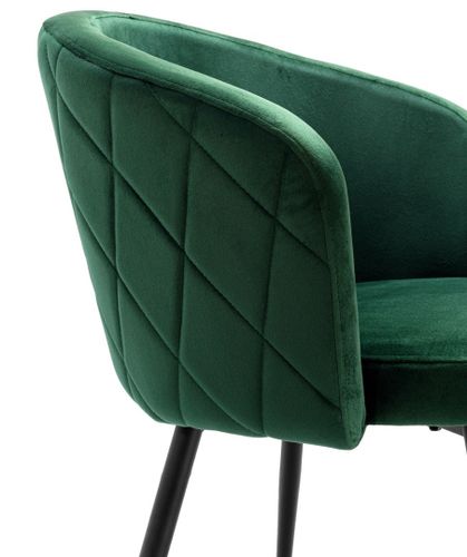 Krzesło HAMPTON VELVET ciemnozielone na Arena.pl