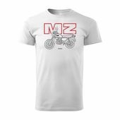 Koszulka motocyklowa na motor MZ ETZ 150 męska biała REGULAR S