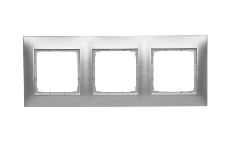 Simon54 Ramka 3-krotna DR3/43 srebrny zdjęcie 1