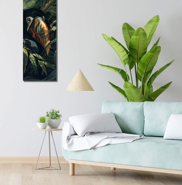 Obraz 30x90cm Skryty Tukan zdjęcie 2
