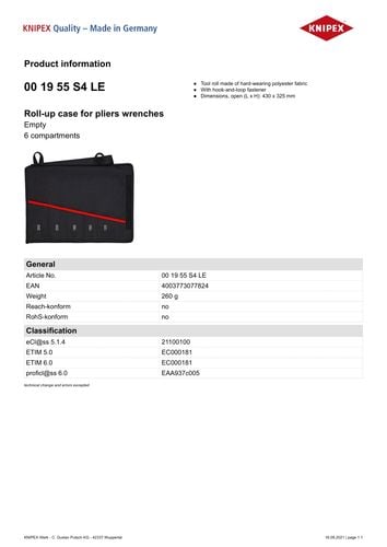 etui zwijane na klucze, 5 przegródek - kn 00 19 s4l na Arena.pl