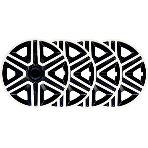 4x Kołpaki 15 ACTION CZARNE TUNING na Arena.pl