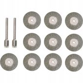 TARCZA DIAMENTOWA 40mm DO MINISZLIFIERKI DREMLA 10 TARCZE + 2 TRZPIENIE PRO