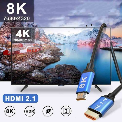 Zenwire KABEL PRZEWÓD HDMI 2.1 8K 4K HDR UHD DO PS5 PS4 XBOX ONE X 360 2M na Arena.pl