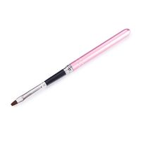 Składany różowy pędzelek do żelu No.4