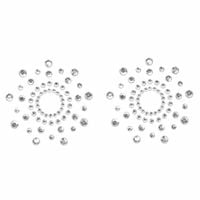 biżuteryjne naklejki na sutki mimi silver nipple cover bijoux