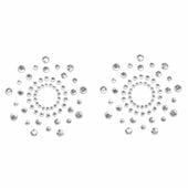 biżuteryjne naklejki na sutki mimi silver nipple cover bijoux