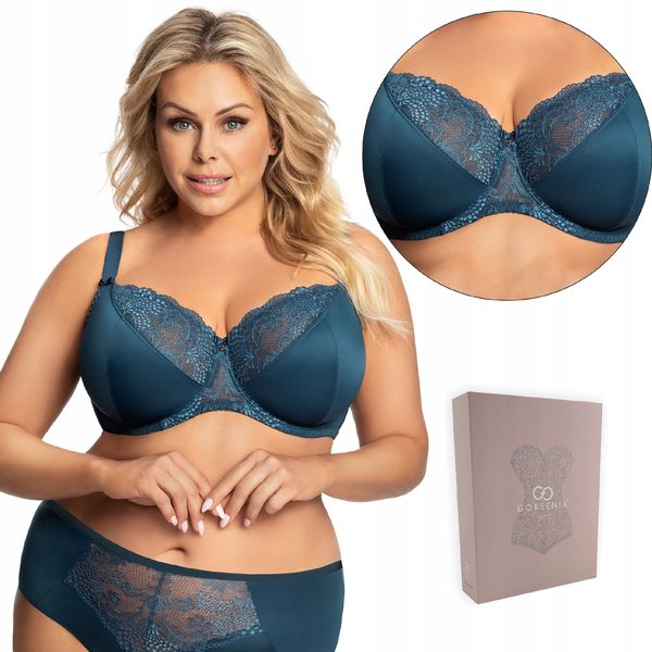 Biustonosz miękki GORSENIA K686 RITA, MORSKI, 100F zdjęcie 1