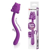 cute bear, flirting stick, 7 vibration functions, magnetic usb charging