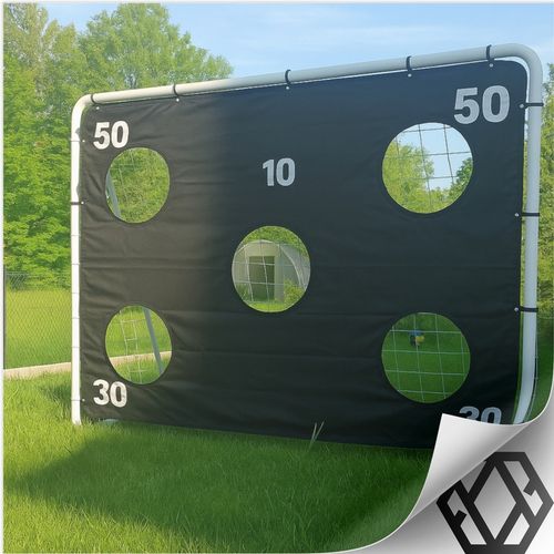 BRAMKA PIŁKARSKA Z MATĄ CELOWNICZĄ dla dzieci SKŁADANA DO PIŁKI NOŻNEJ 2,4m na Arena.pl