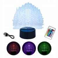PODSTAWKA STATUETKA LED ŚWIĄTECZNA SZOPKA NA BOŻE NARODZENIE RGB PILOT