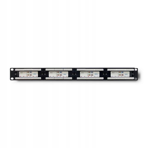Akcesoria RACK Qoltec Patch panel RACK 24 porty kat.5E UTP czarny na Arena.pl