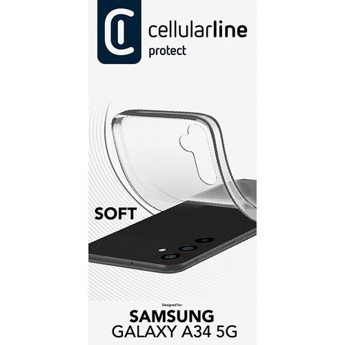 Cellularline Soft - Etui Samsung Galaxy A34 5G (przezroczysty) na Arena.pl