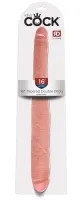 pipedream king cock model 16" podwojny elastyczny 41 cm jasny beż