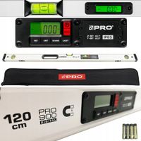 POZIOMICA PRO900 Z ELEKTRONICZNYM ODCZYTEM I MAGNESAMI 120CM PRO