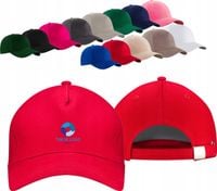 Czapka 5 panelowa bawełna TWÓJ HAFT LOGO NAPIS firmowa reklamow 20 szt