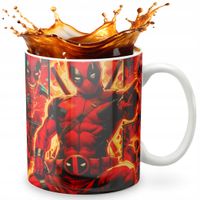 KUBEK 330ml GRAFIKA PREZENT ŚWIĘTA WZÓR - FILM DEAD POOL MAR.VEL + IMIĘ