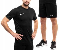 Strój Sportowy Nike Dry Park Komplet Męski Koszulka Spodenki Czarny