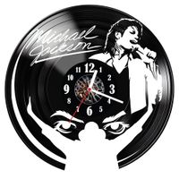 Zegar ścienny z płyty winylowej Michael Jackson 630.14