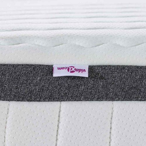 Materac 2 pcs Biały i szary 70 x 190 cm Sprężyna Bonell na Arena.pl