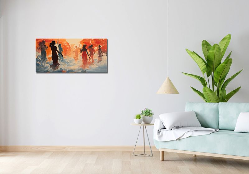 Obraz 90x40cm Taneczny Żar zdjęcie 2