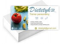 Wizytówki firmowe Foliowane 1000szt duży wybór DIETETYK TRENER PERSONALNY