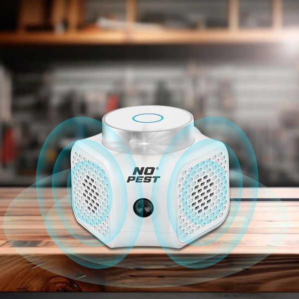 ULTRADŹWIĘKOWY ODSTRASZACZ KUN SZCZURÓW MYSZY GRYZONI NO PEST QUATTRO PRO zdjęcie 4