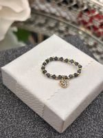 Pierścionek Blueberry kamyki serce cyrkonie uniwersalny stal 316L