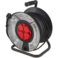 PRZEDŁUŻACZ BĘBNOWY BUDOWLANY OGRODOWY 3x2,5mm - 50m - 4 GNIAZDA Z