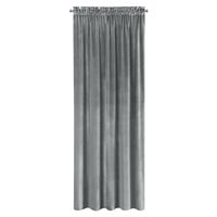 Zasłona na taśmie welwetowa SAMANTA02 140x270 grafitowa