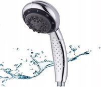 głowica prysznicowa z wężem 1,5 m srebrna