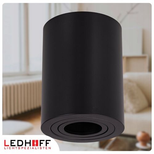 Oprawa natynkowa Halogenowa SPOT Tuba LED GU10 DUŻA czarna RUCHOMA na Arena.pl