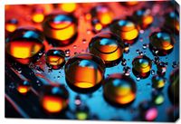 Obraz 100x70cm Krople Bliskiej Wody