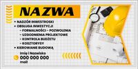 BANER OCZKOWANY reklamowy 100x50 cm RÓŻNE WZORY NADZÓR IWESTORSKI reklama