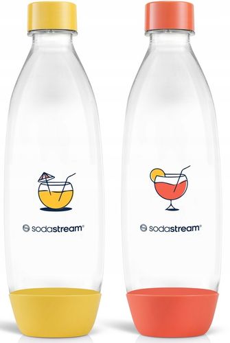 ZESTAW BUTELEK 2x1l DO SATURATORA!!! SodaStream DO ZMYWARKI !!! na Arena.pl