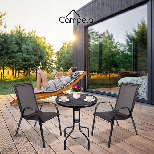 Meble Ogrodowe Zestaw Mebli Ogrodowych Stół 2x Krzesła Taras Balkon Komplet na Arena.pl