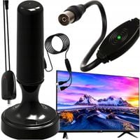 ANTENA POKOJOWA DO TELEWIZJI NAZIEMNEJ MOCNA DVBT2 TV DO POKOJU TELEWIZORA