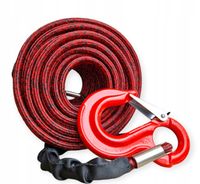 LINA SYNTETYCZNA W OPLOCIE 12MM x 28M ZESTAW Z HAKIEM 4X4 OFFR ROAD