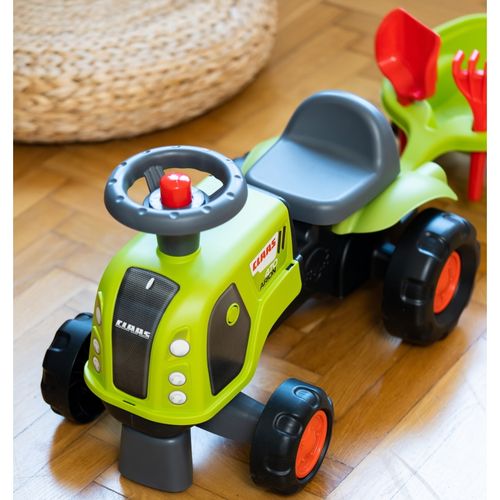 FALK Jeździk Claas 470 Arion Zielony z Przyczepką + Zestaw do piasku na Arena.pl