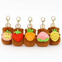 brelok do kluczy pluszowa, śpiewająca kapibara z plecaczkiem 1szt. losowy