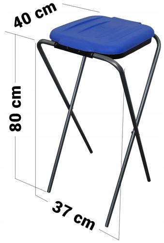 stojak do segregacji odpadów (1-stanowiskowy) niebieski na Arena.pl