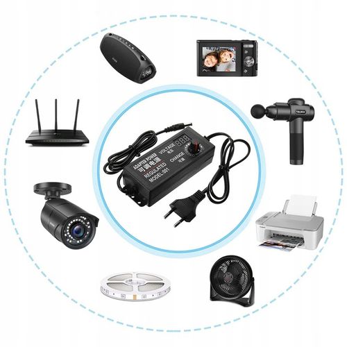 Zasilacz uniwersalny regulowany DC 3-24V 3A Potencjometr AC 100-240V na Arena.pl